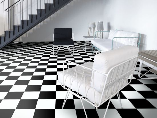 PVC Vinyl Damier 2m Cfl-s1