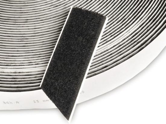 Velcro Hook Zwart 25mm x 25m