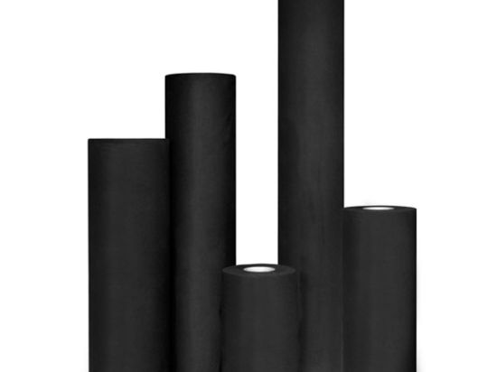 Zwarte Katoen Podiumrok 160Grs-100cmx60M