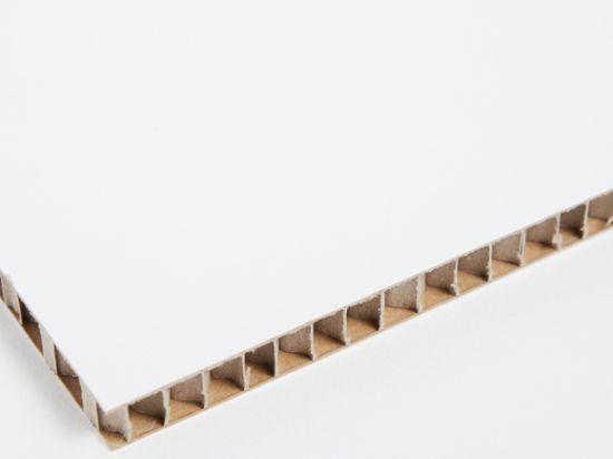Panneau Carton Alvéolaire Blanc 2,4m x 1,6m - 16mm