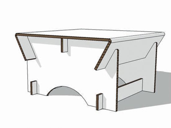 Table Basse en Carton