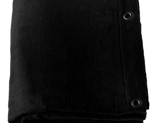 Pendrillons Coton Occ Noir 160Grs 3m Ht x 3m Large