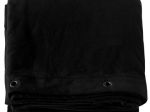 Zwarte Katoen Backdrop 300Grs 3m Hoog x 3m Breed